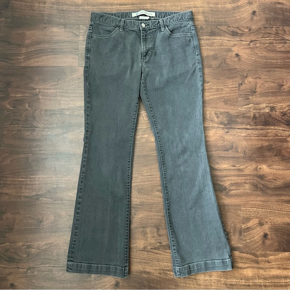 GAP Long and Lean Stretch Bootcut Gray Jeans Midrise Women’s Size 10R